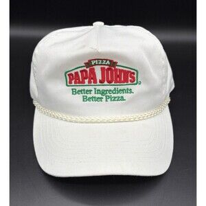 Vintage 90s 1998 Papa John’s Cardinal Stadium Trucker Hat / SnapBack Hat / Cap